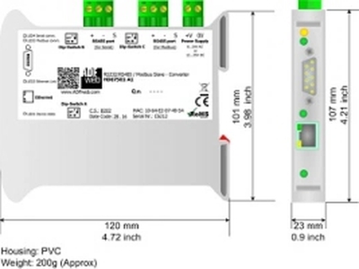 HD67521-422-A1: RS232/RS422/Modbus TCP-Converter 0