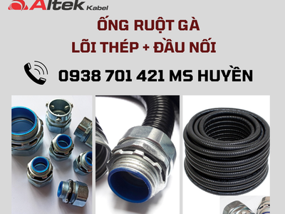 Ống ruột gà lõi thép   đầu nối 0