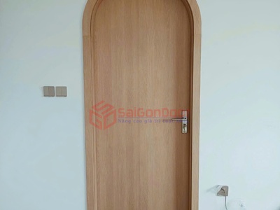 Cửa vòm nhựa gỗ composite 1