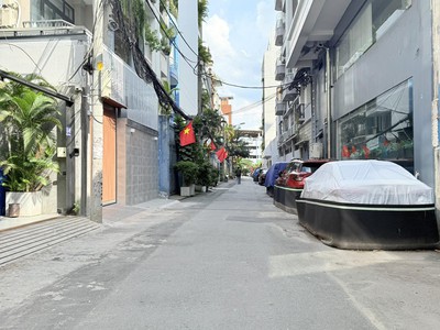 Hẻm nhựa 10m, 86m2 TÀI LỘC, 5 tấm, thang máy, giếng trời, View sân thượng ngắm máy bay đáp 0