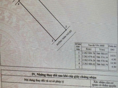 Bán nhà mặt đường trần thủ độ gần ngã 4 trần thủ độ giao lý bôn 2