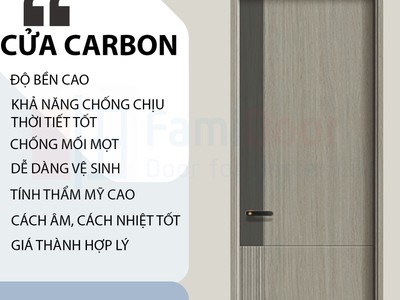 Cửa gỗ carbon melamine 0