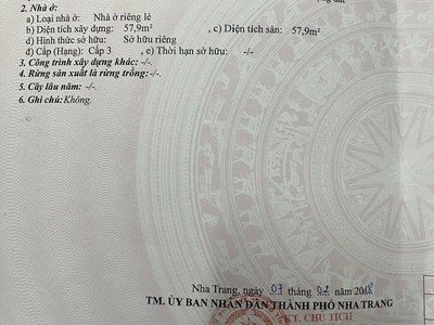 Cần tiền bán gấp đất hẽm lương đình của, phường ngọc hiệp, sát khu tái định cư ngọc hiệp . giá rẻ 2