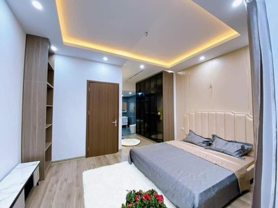 Nhà Mặt ngõ minh khai Đối diện Times city ô tô vào nhà DT 55m2x5T thang máy full nội thất 0