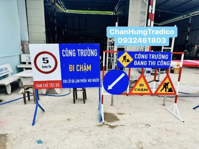 Biển Báo Công Trường Đang Thi Công 2025 - Đảm Bảo An Toàn Giao Thông 2