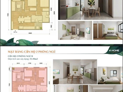 2 phòng ngủ, ban công rộng, thiết kế chuẩn singapore 1