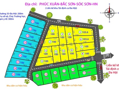 Giá chưa đến tỷ -- dt 100 m fun thổ cư - đường trường chợ khu tái  định  cư sát đất 1
