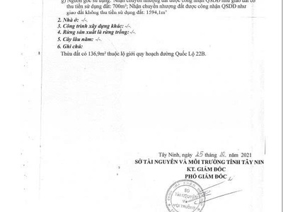 Bán đất mặt tiền quốc lộ 22b - hiệp tân, hoà thành, tây ninh 2