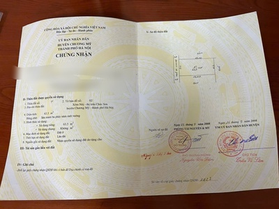 Chính chủ bán lô đất 63,5m tại tt chúc sơn-chương mỹ-hà nội 3