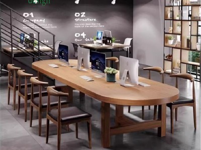 Bàn họp văn phòng gỗ sồi tự nhiên   lựa chọn hoàn hảo cho không gian làm việc hiện đại 2