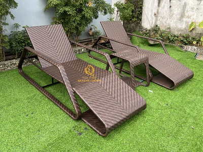 Ghế Nằm Hồ Bơi Giả Mây Cao Cấp - Mã QD-591   Nội Thất Quang Đông 3