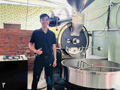 Cần bán máy rang cà phê chính hãng 30kg 2