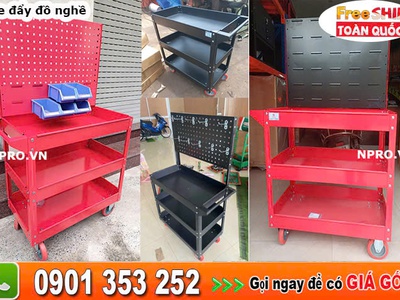 Xe đẩy 3 ngăn dđựng dụng cụ 3
