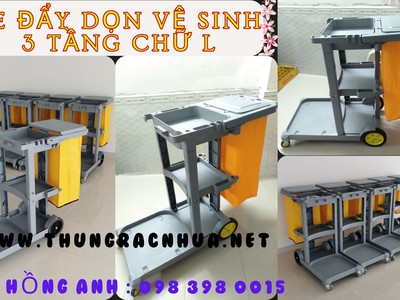Ưu điểm nổi bật của xe đẩy vệ sinh chất liệu nhựa xanh dương 0