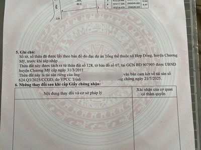 Hàng fo chính chủ bán lô đất 80m tại hợp đồng-chương mỹ-hà nội 3