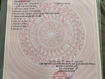Hàng fo chính chủ bán lô đất 80m tại hợp đồng-chương mỹ-hà nội 4