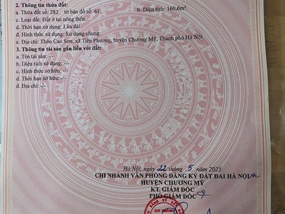 Siêu phẩm 160,6m tại tiên phương-chương mỹ-hà nội 4