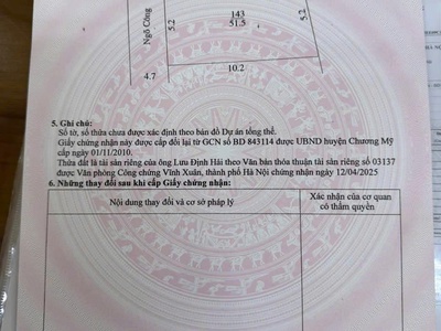 Hàng hiếm 51,5m tại tỉnh lộ 419 đại yên-chương mỹ-hà nội 1