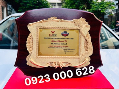 Biểu trưng vinh danh, biểu trưng gỗ đồng, bảng vinh danh gỗ đồng 4
