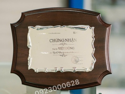Biểu trưng vinh danh, biểu trưng gỗ đồng, bảng vinh danh gỗ đồng 0