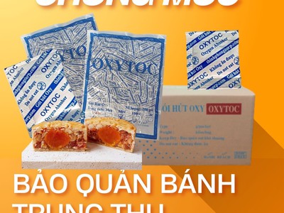 Bánh trung thu thơm ngon lâu nhờ gói hút oxy 1