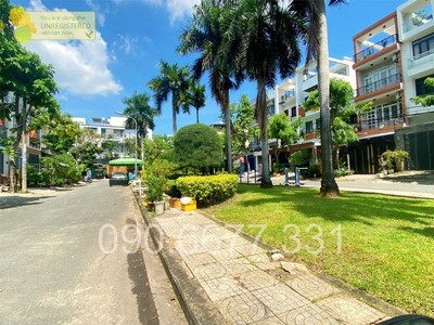 ‼ bình thạnh - khu phân lô cao cấp - đối diện công viên - xe hơi đậu ngày đêm - 80m2 vuông vức - 0