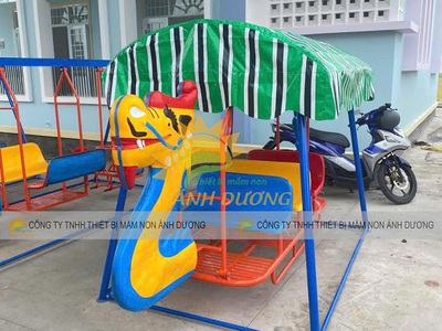 Xích đu thuyền rồng mầm non, xích đu sàn lắc, xích đu treo 0
