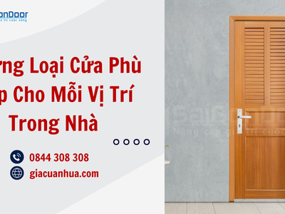 Những Loại Cửa Phù Hợp Cho Mỗi Vị Trí Trong Nhà 0