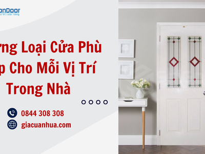 Những Loại Cửa Phù Hợp Cho Mỗi Vị Trí Trong Nhà 1