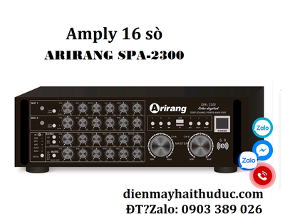 Amply Arirang SPA-2300 thiết kế 16 sò cho công suất lớn 4