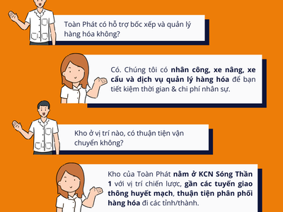 Những câu hỏi thường gặp khi thuê kho Toàn Phát 2