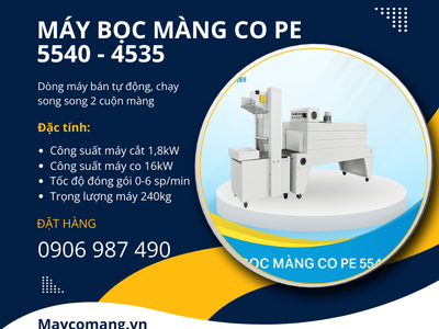 Máy 5540 - 4535 Bán tự động bọc màng co PE 0