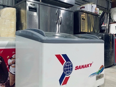 Thanh lý tủ đông nằm Sanaky 400 lít tình trạng 90 2
