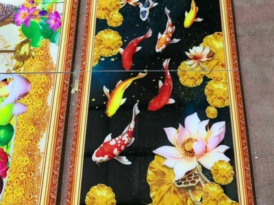 Tranh gạch 3d, tranh ốp tường, tranh gạch tường đẹp phòng khách HP7222 7