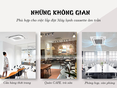 Lựa chọn Điều hòa âm trần cho Phòng khách   Sảnh chờ   Quán café   Cửa hàng thời trang 0