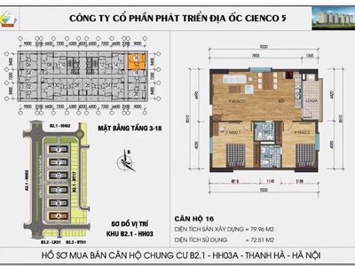 Bán căn hộ chung cư full nội thất mới, giá chỉ từ 2,7 tỷ tại Thanh Hà-Hà Đông 1