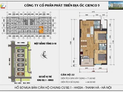 Bán căn hộ chung cư full nội thất mới, giá chỉ từ 2,7 tỷ tại Thanh Hà-Hà Đông 2