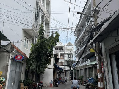 Bán nhà hẻm 127 ni sư huỳnh liên, phường 10 tân bình  4x19,5  4 tầng 4