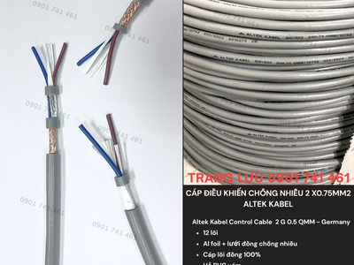 Cáp Điều Khiển Chống Nhiễu 2x0.5mm2 Altek Kabel 1