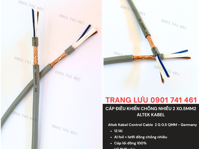 Cáp Điều Khiển Chống Nhiễu 2x0.5mm2 Altek Kabel 2