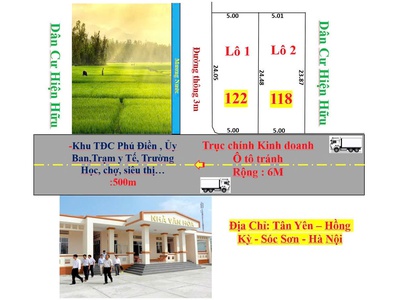 Chuyển nhượng lô đất đối diện nhà văn hóa thôn tân yên, xã hồng kỳ, sóc sơn, hà nội. 4