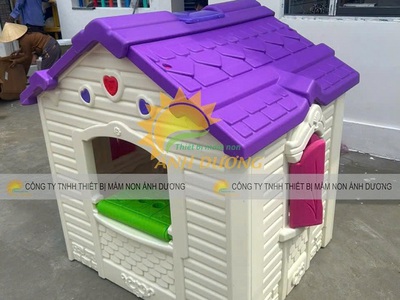 Nhà chơi cổ tích mầm non, nhà chòi cổ tích, nhà cổ tích nhựa 1