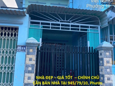 Nhà đẹp   giá tốt    chính chủ cần bán nhà tại 945/79/10, phước thắng, tp. hồ chí minh 0