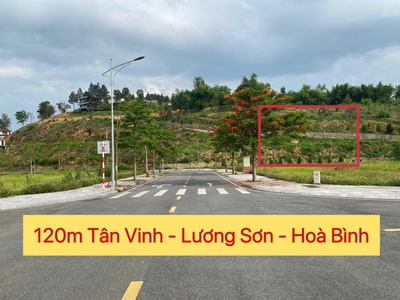 Bán lô đất tái định cư 120m tại tân vinh-lương sơn-hòa bình 0