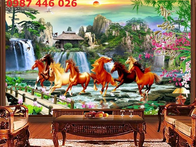 Gạch tranh ốp tường mã đáo thành công HP9722 6