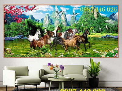 Gạch tranh ốp tường mã đáo thành công HP9722 3