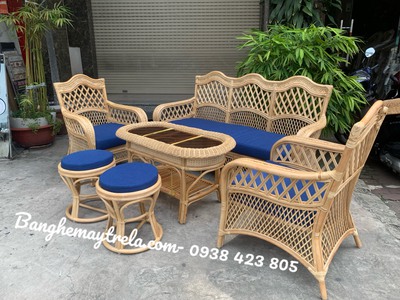 Sofa mây phòng khách hiện đại giá rẻ 8