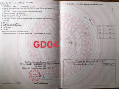 Bán đất tại khu phân lô Đồng Xuân, Kim Long, Tam Dương, Vĩnh Phúc. Giá chỉ 2.15 tỷ 1