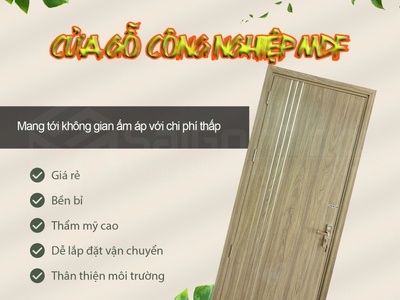Cửa Gỗ Công Nghiệp   Đẹp Bền ,Giá Hợp Lý 1