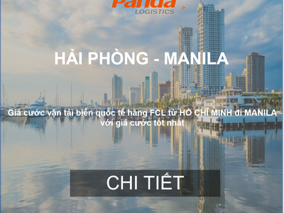 Cước Vận Chuyển Hàng Từ Hải Phòng Đi Manila 0